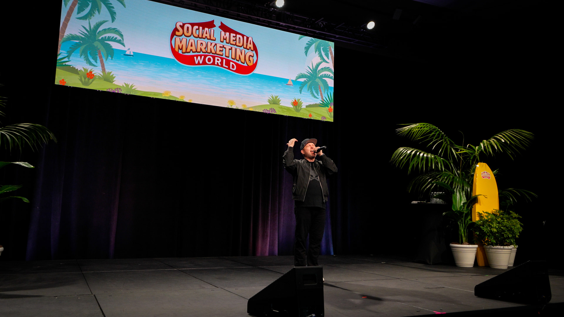 Michael King Jr. delivering a keynote on stage
